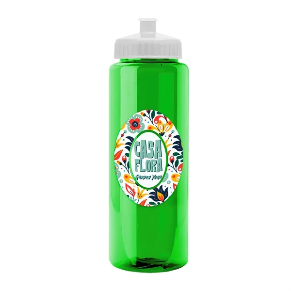 Transparent sports bottle, 32 oz. made of reusable and recyclable PETE.... from ASI 40480 Koozie Group