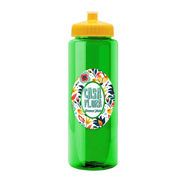 Transparent sports bottle, 32 oz. made of reusable and recyclable PETE.... from ASI 40480 Koozie Group