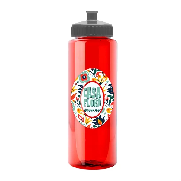 Transparent sports bottle, 32 oz. made of reusable and recyclable PETE.... from ASI 40480 Koozie Group