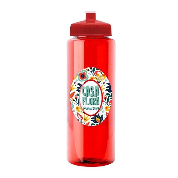 Transparent sports bottle, 32 oz. made of reusable and recyclable PETE.... from ASI 40480 Koozie Group