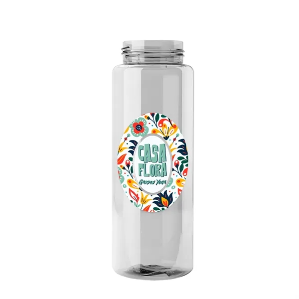 Transparent sports bottle, 32 oz. made of reusable and recyclable PETE.... from ASI 40480 Koozie Group