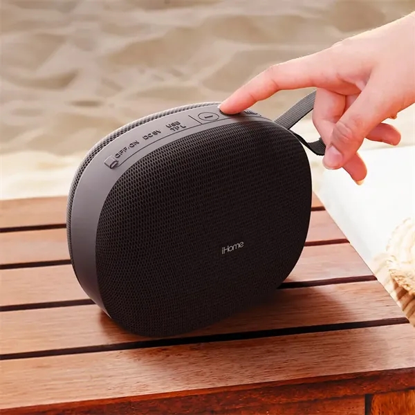 This portable speaker is certified iPX4 and has a splash-proof design... from ASI 61005 Hirsch Gift Inc