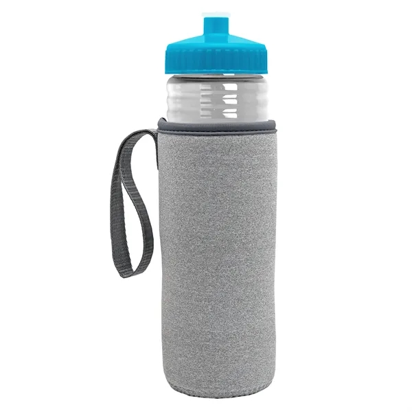 24 oz. Sports Bottle & Caddy - Push-Pull Lid... from ASI 40480 Koozie Group