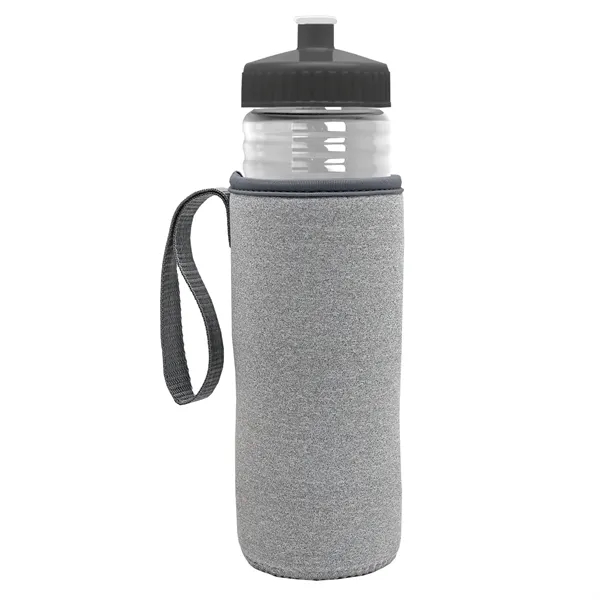 24 oz. Sports Bottle & Caddy - Push-Pull Lid... from ASI 40480 Koozie Group