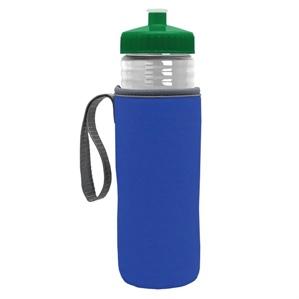 24 oz. Sports Bottle & Caddy - Push-Pull Lid... from ASI 40480 Koozie Group