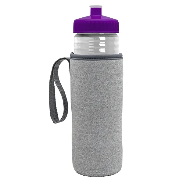 24 oz. Sports Bottle & Caddy - Push-Pull Lid... from ASI 40480 Koozie Group