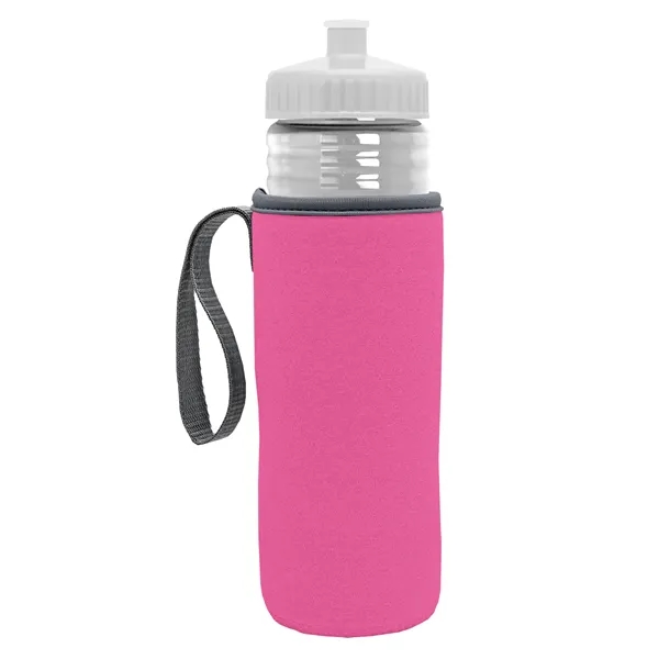 24 oz. Sports Bottle & Caddy - Push-Pull Lid... from ASI 40480 Koozie Group