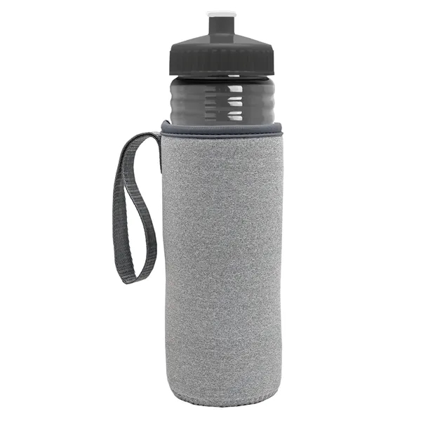 24 oz. Sports Bottle & Caddy - Push-Pull Lid... from ASI 40480 Koozie Group