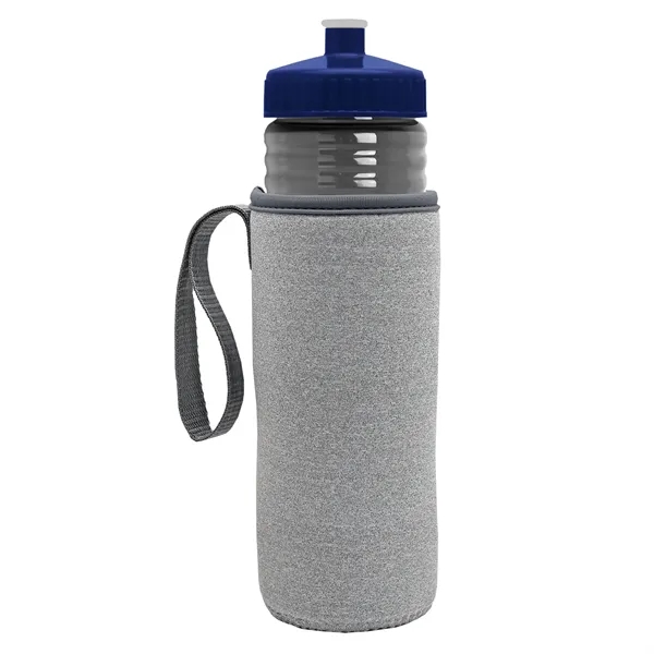 24 oz. Sports Bottle & Caddy - Push-Pull Lid... from ASI 40480 Koozie Group