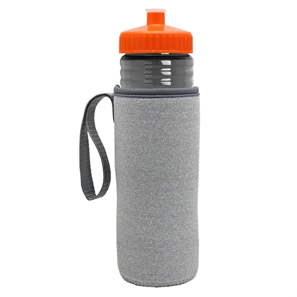 24 oz. Sports Bottle & Caddy - Push-Pull Lid... from ASI 40480 Koozie Group