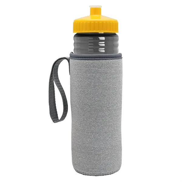 24 oz. Sports Bottle & Caddy - Push-Pull Lid... from ASI 40480 Koozie Group