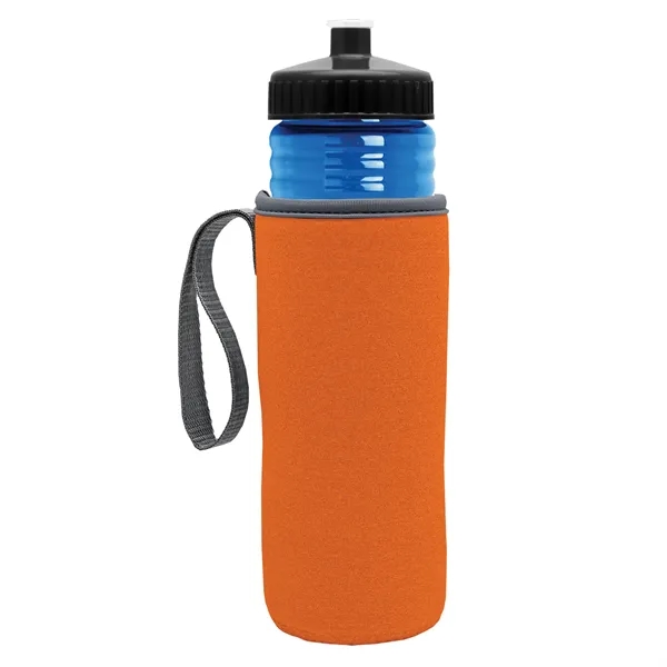 24 oz. Sports Bottle & Caddy - Push-Pull Lid... from ASI 40480 Koozie Group