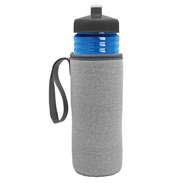 24 oz. Sports Bottle & Caddy - Push-Pull Lid... from ASI 40480 Koozie Group