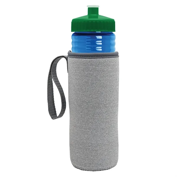 24 oz. Sports Bottle & Caddy - Push-Pull Lid... from ASI 40480 Koozie Group