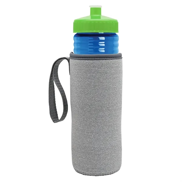 24 oz. Sports Bottle & Caddy - Push-Pull Lid... from ASI 40480 Koozie Group