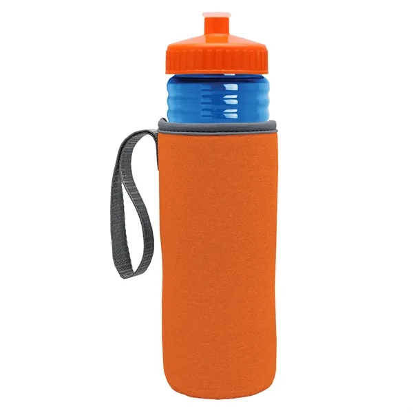 24 oz. Sports Bottle & Caddy - Push-Pull Lid... from ASI 40480 Koozie Group