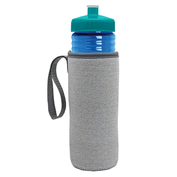 24 oz. Sports Bottle & Caddy - Push-Pull Lid... from ASI 40480 Koozie Group