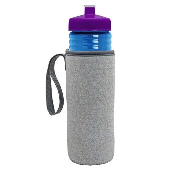 24 oz. Sports Bottle & Caddy - Push-Pull Lid... from ASI 40480 Koozie Group