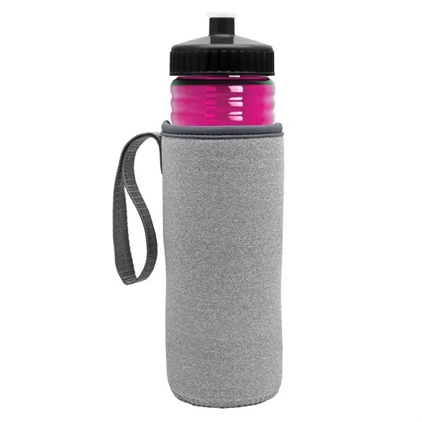 24 oz. Sports Bottle & Caddy - Push-Pull Lid... from ASI 40480 Koozie Group