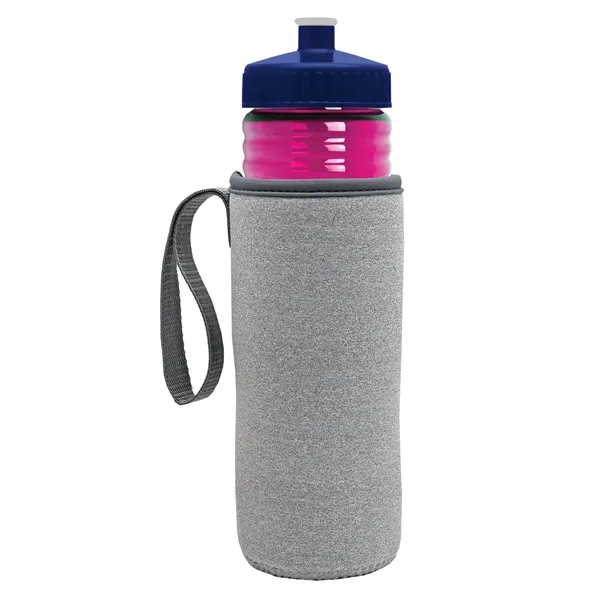 24 oz. Sports Bottle & Caddy - Push-Pull Lid... from ASI 40480 Koozie Group