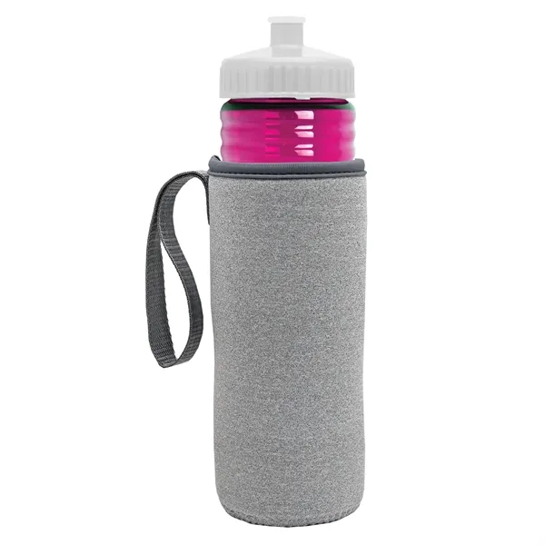 24 oz. Sports Bottle & Caddy - Push-Pull Lid... from ASI 40480 Koozie Group