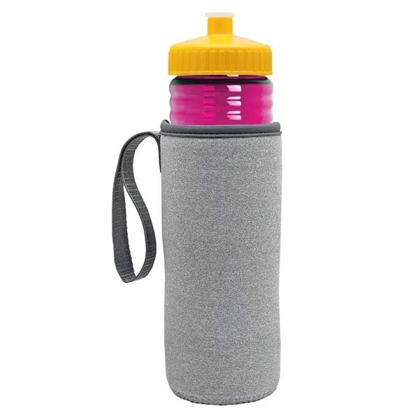 24 oz. Sports Bottle & Caddy - Push-Pull Lid... from ASI 40480 Koozie Group