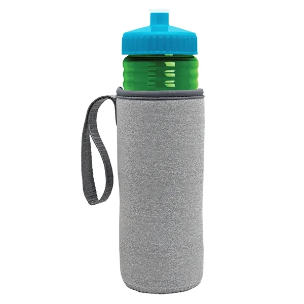 24 oz. Sports Bottle & Caddy - Push-Pull Lid... from ASI 40480 Koozie Group