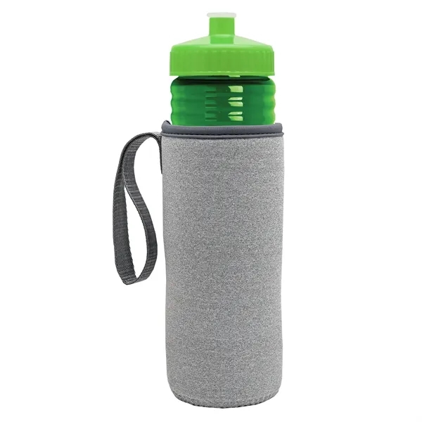 24 oz. Sports Bottle & Caddy - Push-Pull Lid... from ASI 40480 Koozie Group