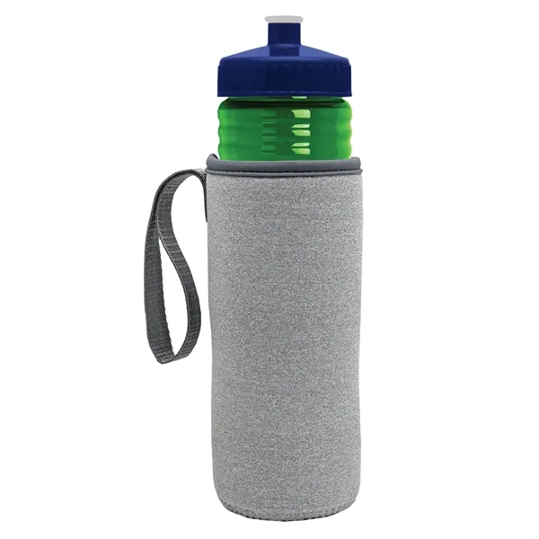 24 oz. Sports Bottle & Caddy - Push-Pull Lid... from ASI 40480 Koozie Group
