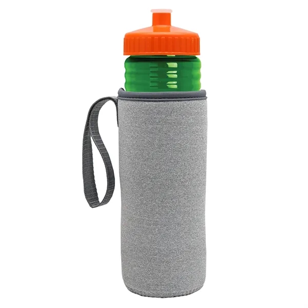 24 oz. Sports Bottle & Caddy - Push-Pull Lid... from ASI 40480 Koozie Group