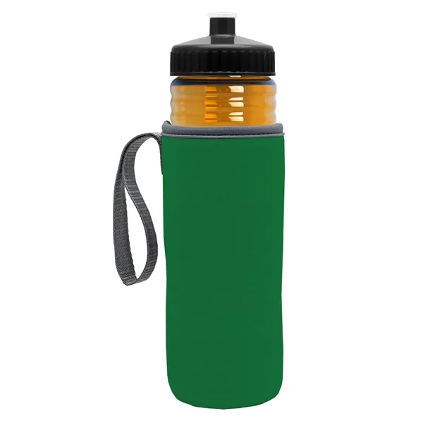 24 oz. Sports Bottle & Caddy - Push-Pull Lid... from ASI 40480 Koozie Group