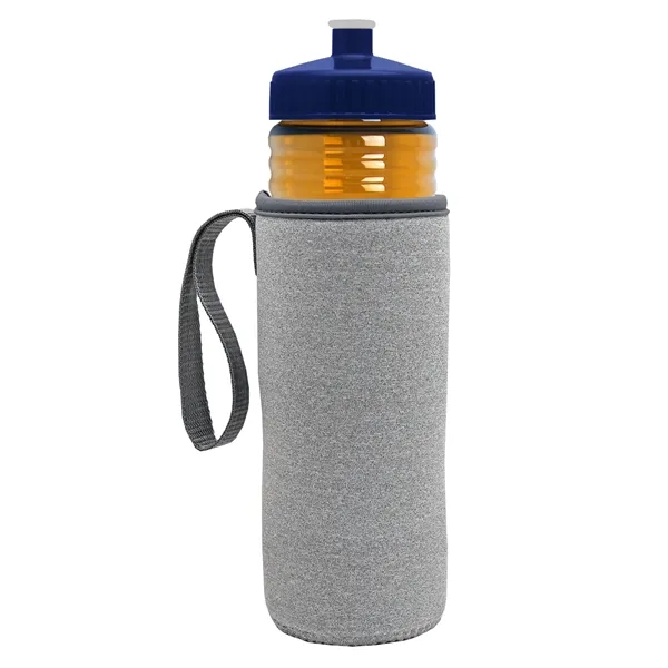 24 oz. Sports Bottle & Caddy - Push-Pull Lid... from ASI 40480 Koozie Group