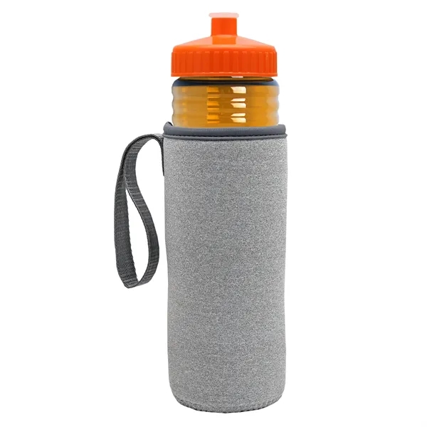 24 oz. Sports Bottle & Caddy - Push-Pull Lid... from ASI 40480 Koozie Group