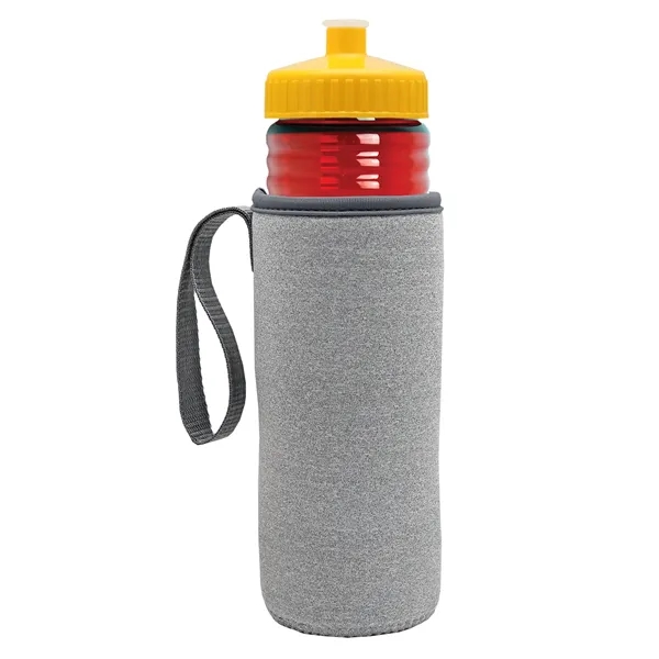 24 oz. Sports Bottle & Caddy - Push-Pull Lid... from ASI 40480 Koozie Group