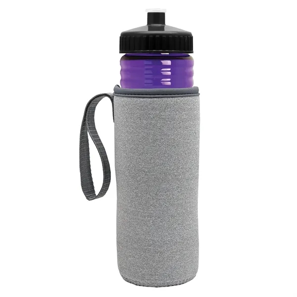24 oz. Sports Bottle & Caddy - Push-Pull Lid... from ASI 40480 Koozie Group