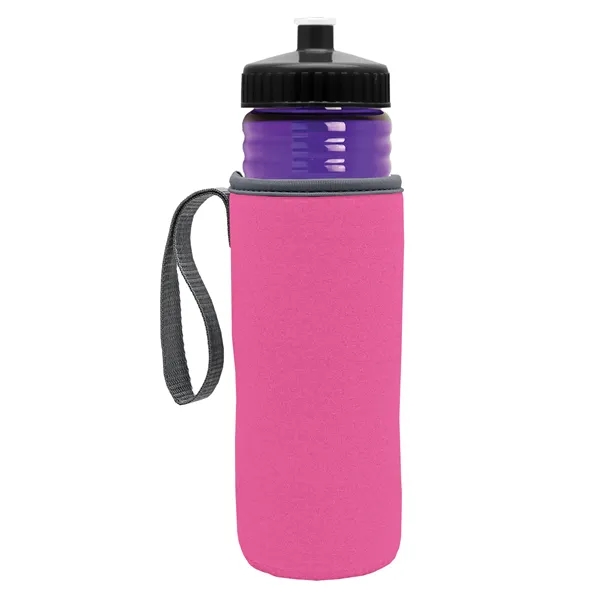 24 oz. Sports Bottle & Caddy - Push-Pull Lid... from ASI 40480 Koozie Group