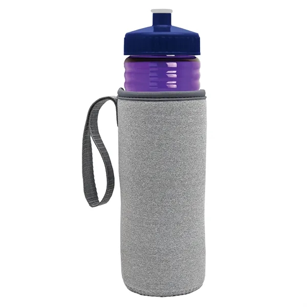 24 oz. Sports Bottle & Caddy - Push-Pull Lid... from ASI 40480 Koozie Group