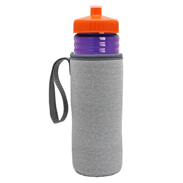 24 oz. Sports Bottle & Caddy - Push-Pull Lid... from ASI 40480 Koozie Group