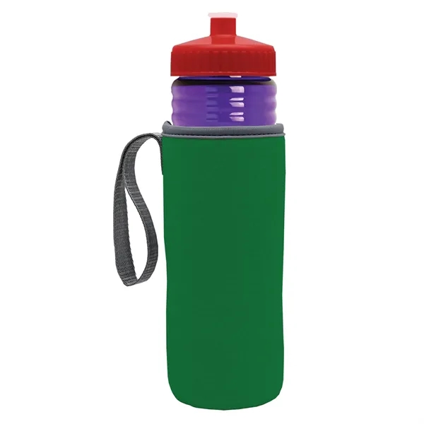 24 oz. Sports Bottle & Caddy - Push-Pull Lid... from ASI 40480 Koozie Group
