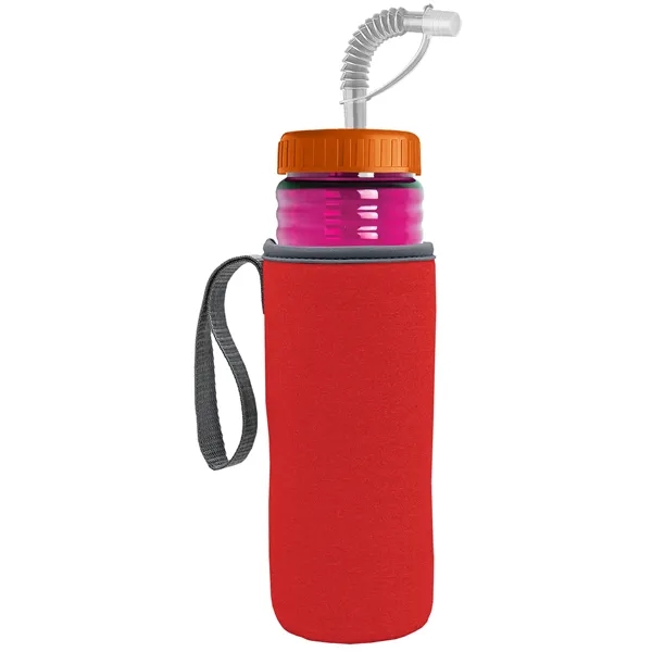 Garyline® Lifeguard Bottle with Straw Lid and Insulated C...... from ASI 40480 Koozie Group