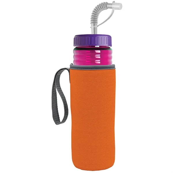 Garyline® Lifeguard Bottle with Straw Lid and Insulated C...... from ASI 40480 Koozie Group