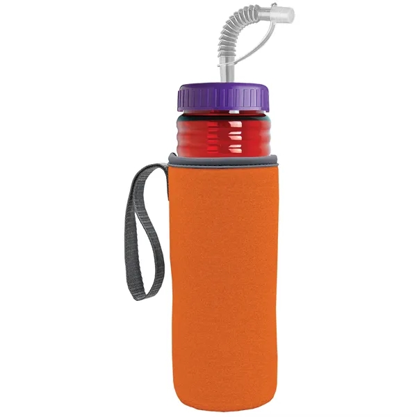 Garyline® Lifeguard Bottle with Straw Lid and Insulated C...... from ASI 40480 Koozie Group