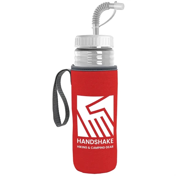 Garyline® Lifeguard Bottle with Straw Lid and Insulated C...... from ASI 40480 Koozie Group