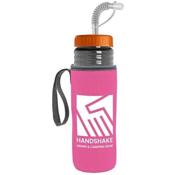 Garyline® Lifeguard Bottle with Straw Lid and Insulated C...... from ASI 40480 Koozie Group