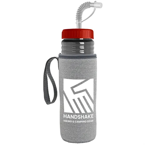 Garyline® Lifeguard Bottle with Straw Lid and Insulated C...... from ASI 40480 Koozie Group