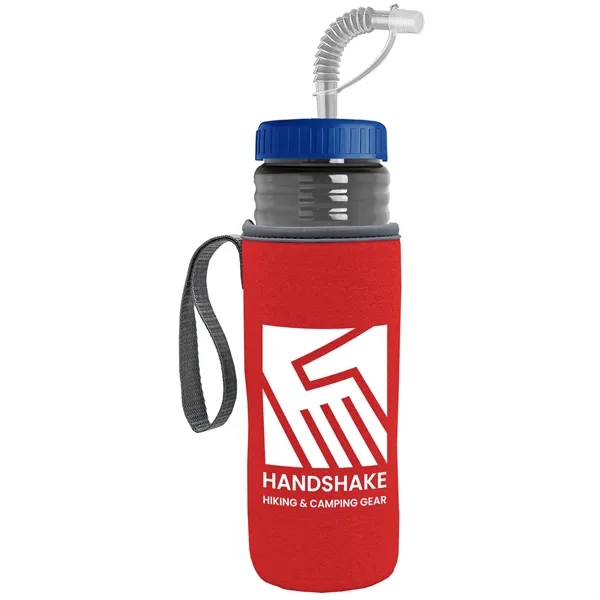 Garyline® Lifeguard Bottle with Straw Lid and Insulated C...... from ASI 40480 Koozie Group