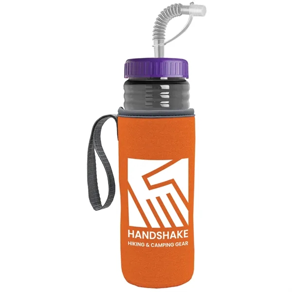 Garyline® Lifeguard Bottle with Straw Lid and Insulated C...... from ASI 40480 Koozie Group
