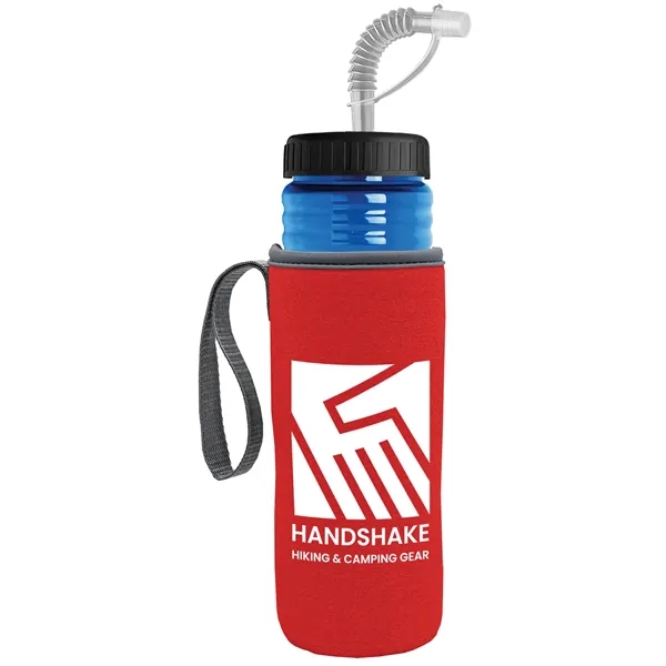 Garyline® Lifeguard Bottle with Straw Lid and Insulated C...... from ASI 40480 Koozie Group