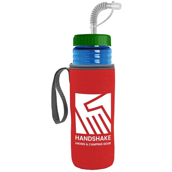 Garyline® Lifeguard Bottle with Straw Lid and Insulated C...... from ASI 40480 Koozie Group