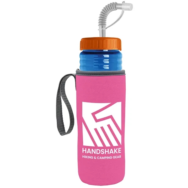Garyline® Lifeguard Bottle with Straw Lid and Insulated C...... from ASI 40480 Koozie Group